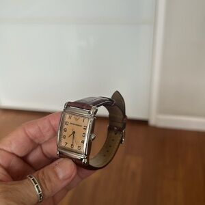 Emporio Armani man’s watch, leather strap